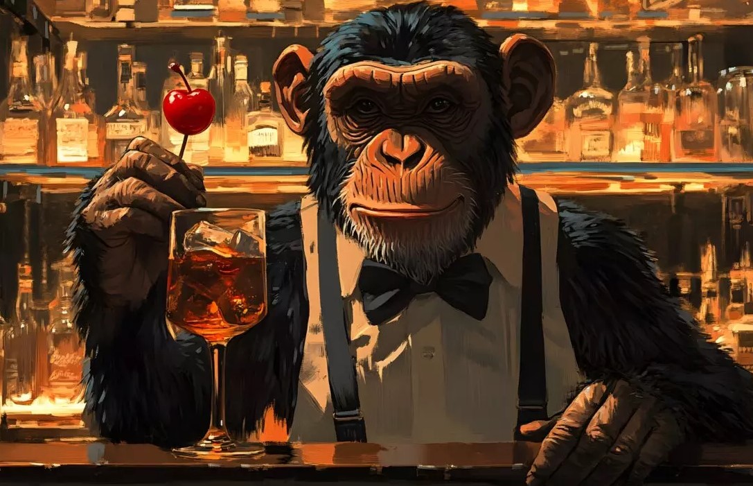 Исследование показало, что шимпанзе могут потреблять эквивалент 1 алкогольного напитка из ферментированных фруктов в день.